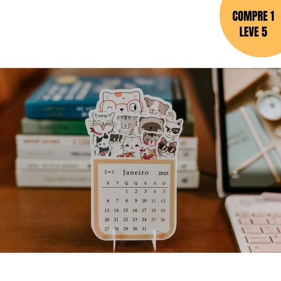 Arquivo Digital Mini Calendário Pet 2025 -1540
