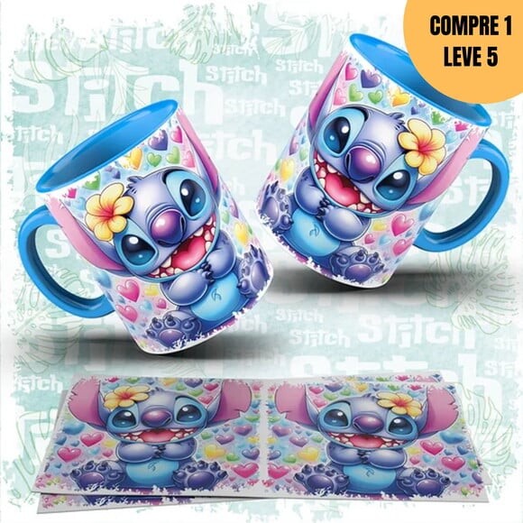 Arquivo Digital Mini Pack Stitch Ohana Sublimação -1467