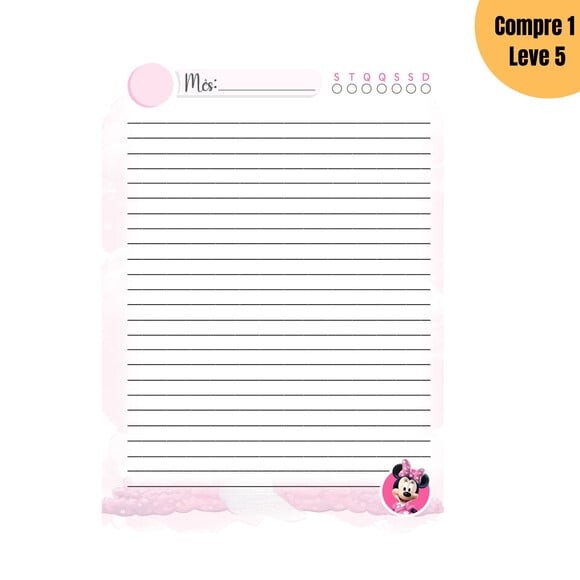 Arquivo Digital Minnie Kit Escolar 2025 -1212