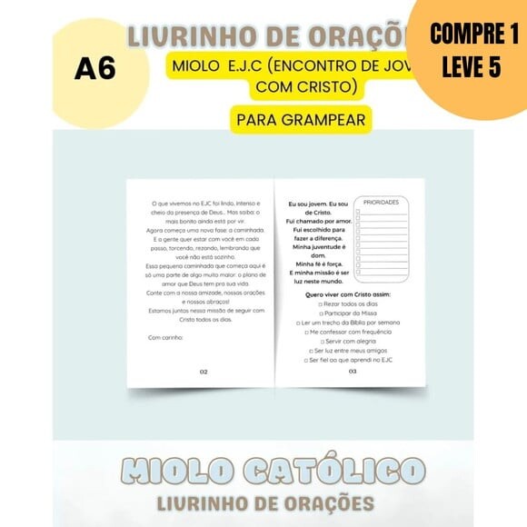 Arquivo Digital Miolo Livrinho de Orações Versão Ejc -4626