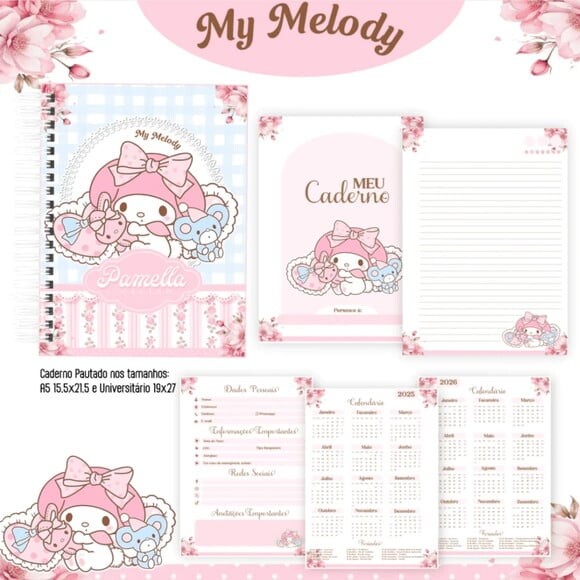 Arquivo Digital My Melody Capas e Miolos 2025 -160