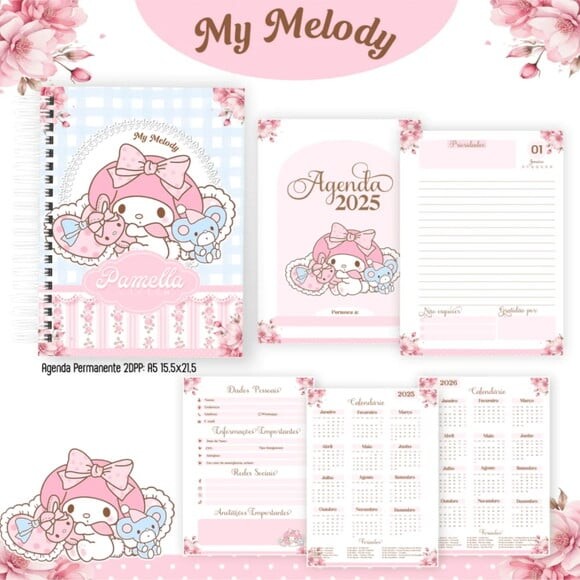 Arquivo Digital My Melody Capas e Miolos 2025 -160