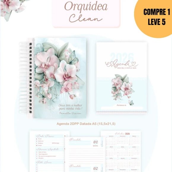 Arquivo Digital Orquídea Clean Agendas Planners 2026 -6076