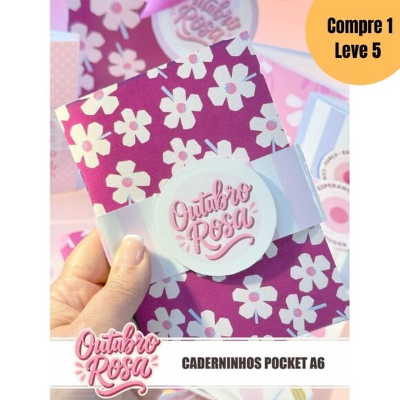 Arquivo Digital Outubro Rosa 2025 Caderninho Pocket -5189