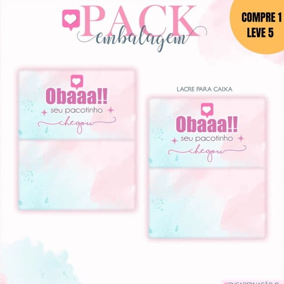 Arquivo Digital Pack Embalagens Kit Digital -3452