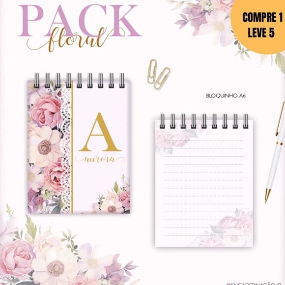 Arquivo Digital Pack Floral Agendas 2026 -3353