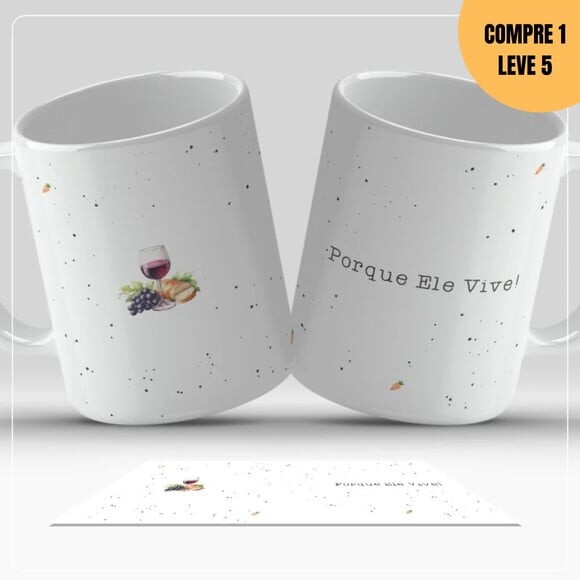 Arquivo Digital Páscoa Minimalista Estampas Canecas -2717