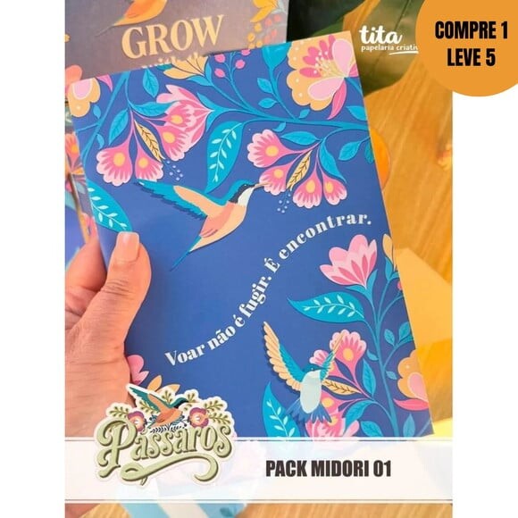 Arquivo Digital Pássaros Pack Midoris 01 -4099
