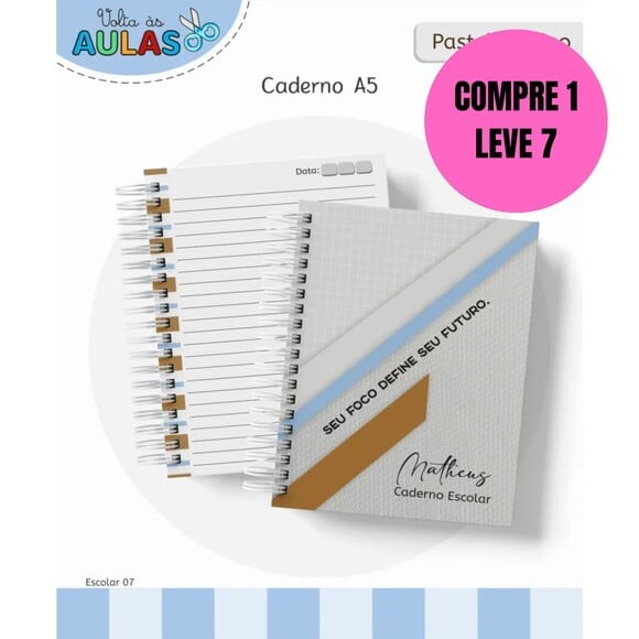 Arquivo Digital Pastel Masculino Volta as Aulas 2026 -6351