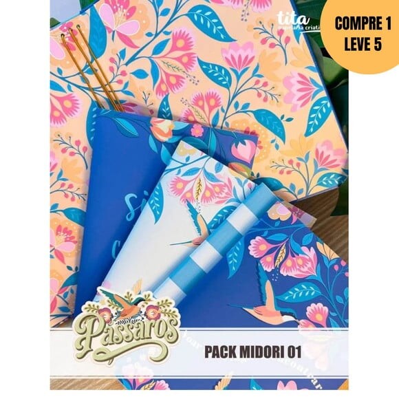 Arquivo Digital Pássaros Pack Midoris 01 -4099