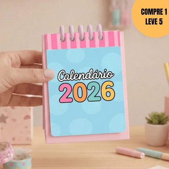 Arquivo Digital pdf Calendário 2026 Bichinhos -6025