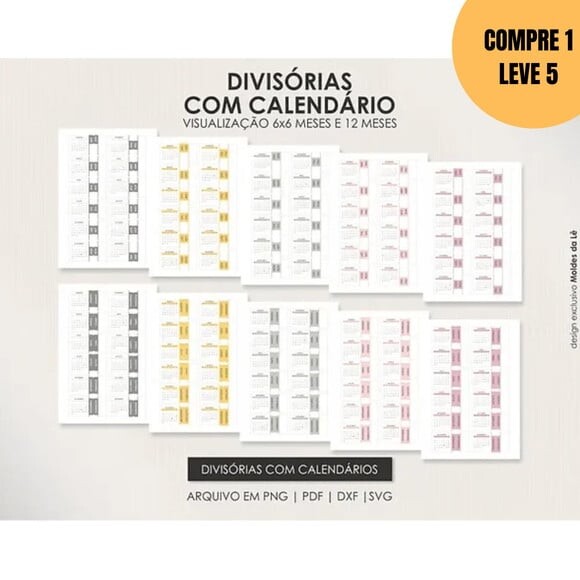 Arquivo Digital Planner Datado Vertical 2026 -6079