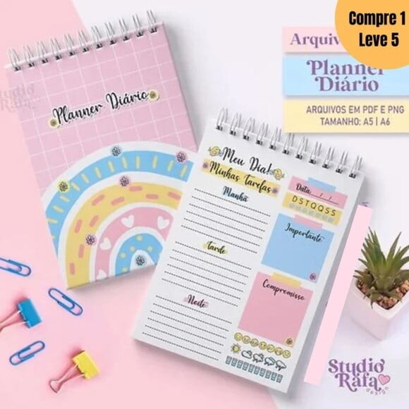 Arquivo Digital Planner Diário Candy Colors 2025 -897