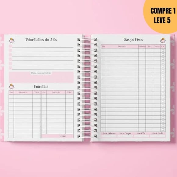 Arquivo Digital Planner Financeiro Permanente -3244