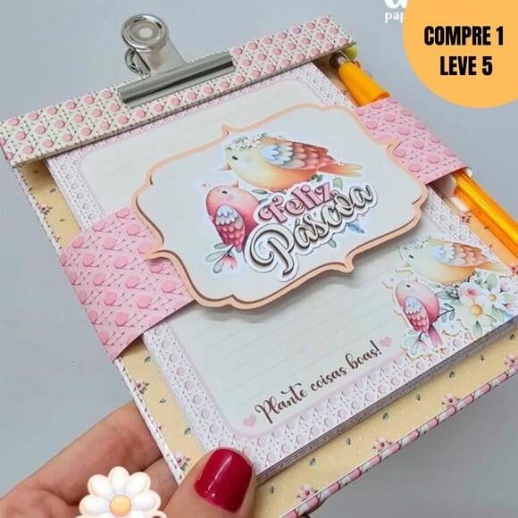 Arquivo Digital Prancheta Clipboard Páscoa -2126
