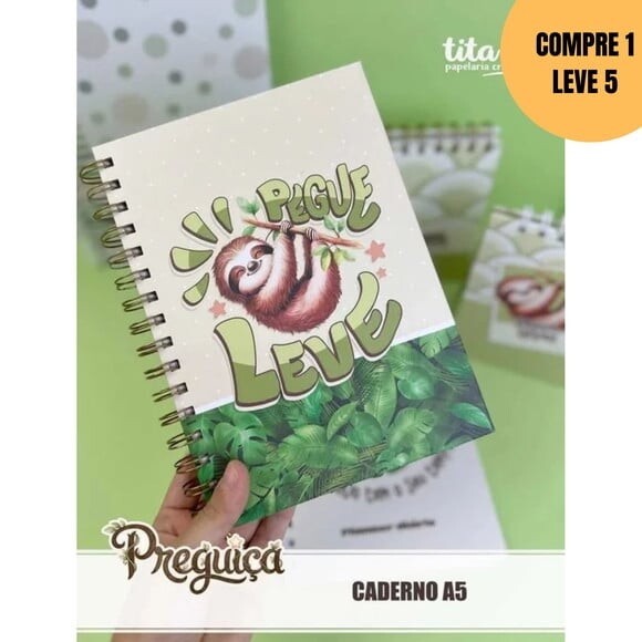 Arquivo Digital Preguiça Combo Encadernação -6147