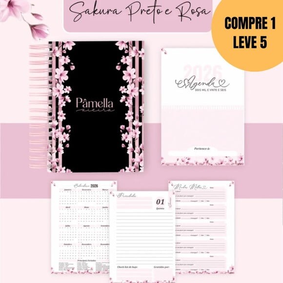 Arquivo Digital Sakura Agendas Planners 2026 -5750