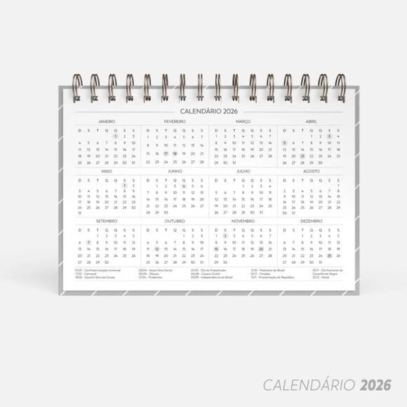 Arquivo Digital Super Combo de Calendário de Mesa 2026 -5005