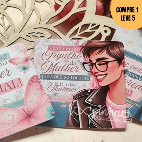 Arquivo Digital Tags Quadradas Dia das Mulheres -1942