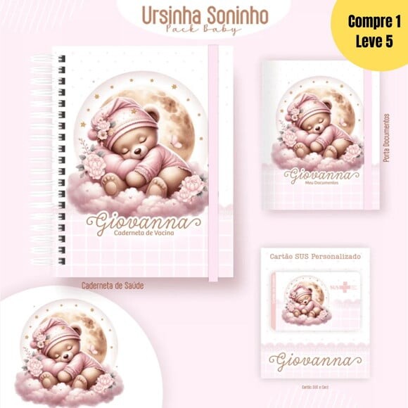 Arquivo Digital Ursinha Clean Soninho Livro do Bebê - 371
