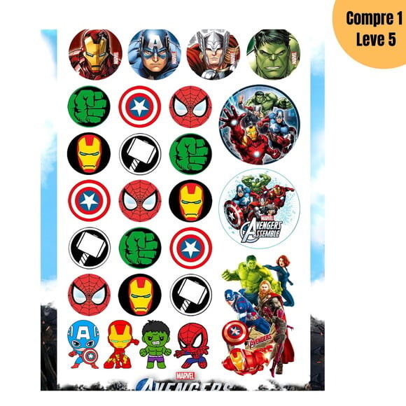 Arquivo Digital Vingadores Kit Escolar 2025 -1207