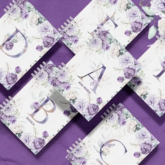 Arquivo Digital Violeta Combo 26 Capas Alfabeto a - Z -582