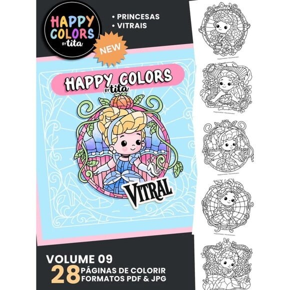 Arquivo Digital Volume 8 Princesas Livro de Colorir -2934