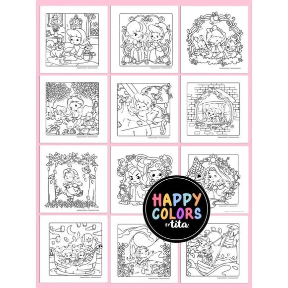 Arquivo Digital Volume 8 Princesas Livro de Colorir -2934