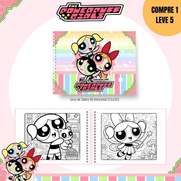 Arquivo Pack Nostalgia+colorir Meninas Super Poderosas -2817