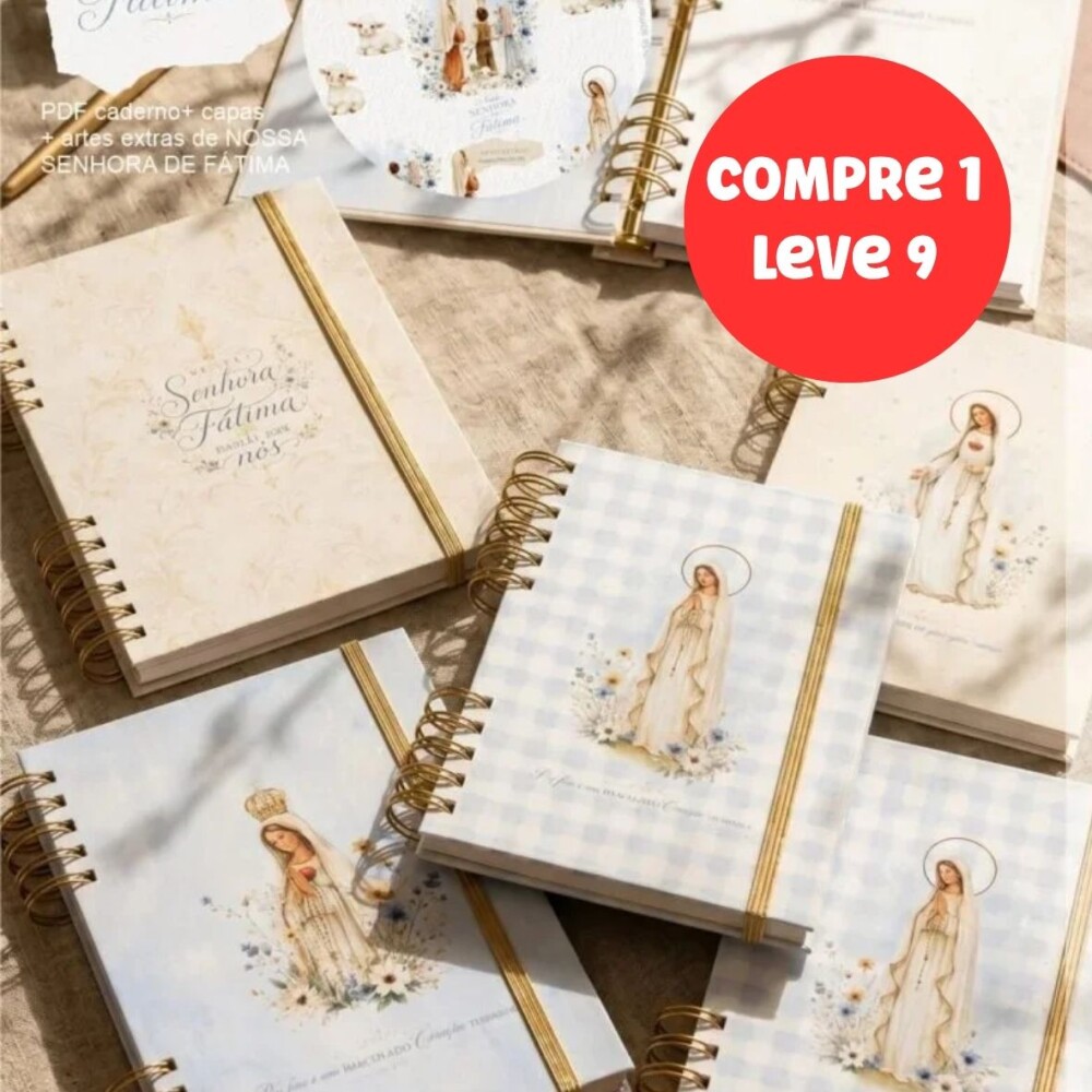 Arquivo Digital Nossa Senhora de Fátima – Caderno + 5 Capas + 