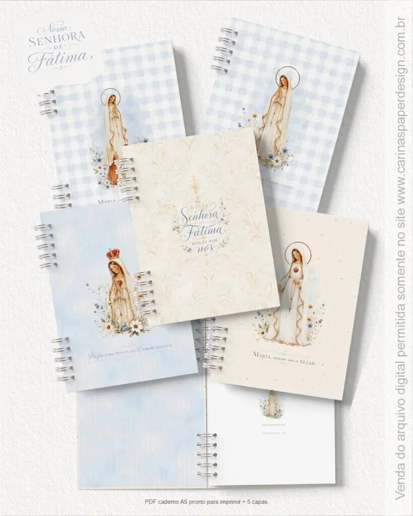 Arquivo Digital Nossa Senhora de Fátima – Caderno + 5 Capas + 