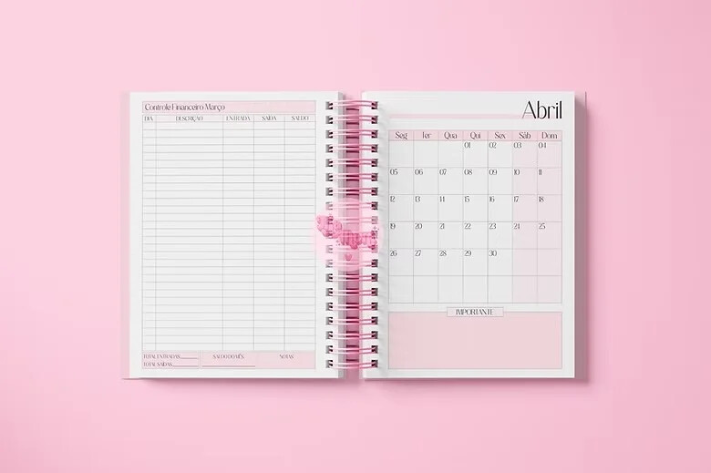 Arquivo Digital Miolo Agenda Rosa Visão Semanal 2027 -7047