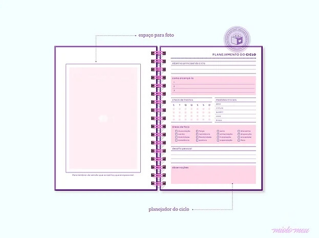 Arquivo Digital Fitness | Planner & Capas  - 7074