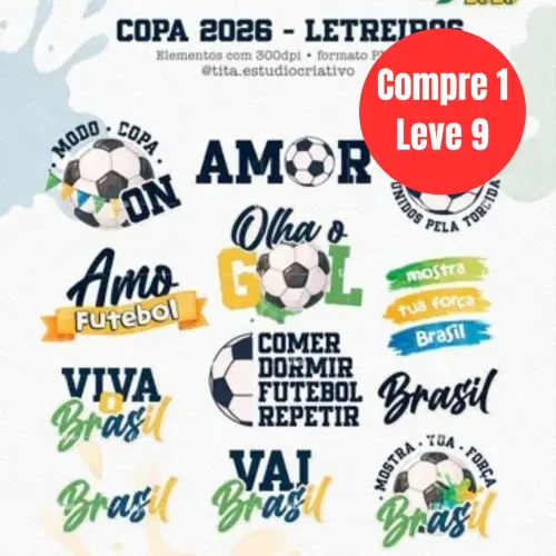 Arquivo Digital Copa 2026 Combo Ilustrações  -7009