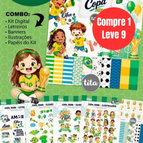 Arquivo Digital Copa 2026 Combo Ilustrações  -7009