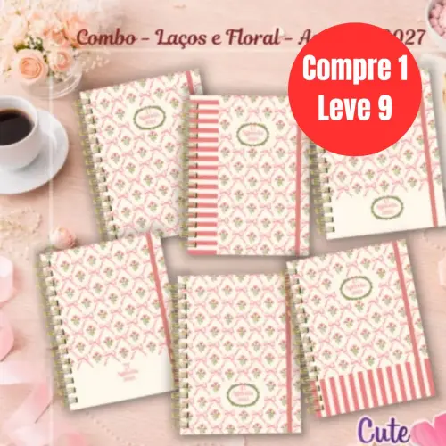 Arquivo Digital Combo Agendas 2027 Laços e Flores -7010