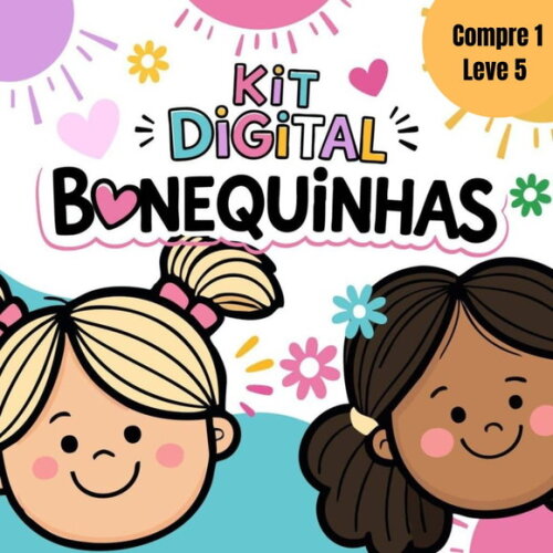 Arquivo de Corte Bonequinhas Meninas Kit Digital -5213