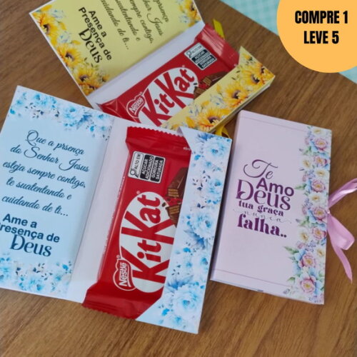 Arquivo de Corte Caixa Kit Kat Te Amo Deus -1489