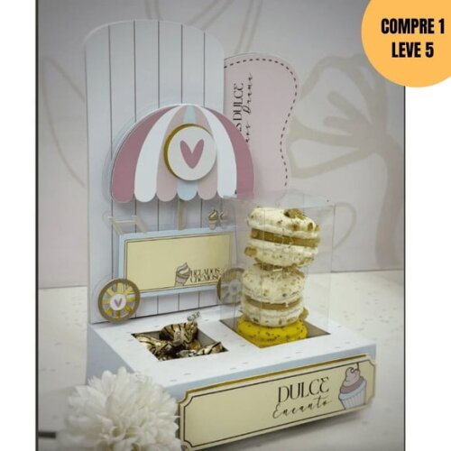 Arquivo de Corte Caixa Macarons -4060