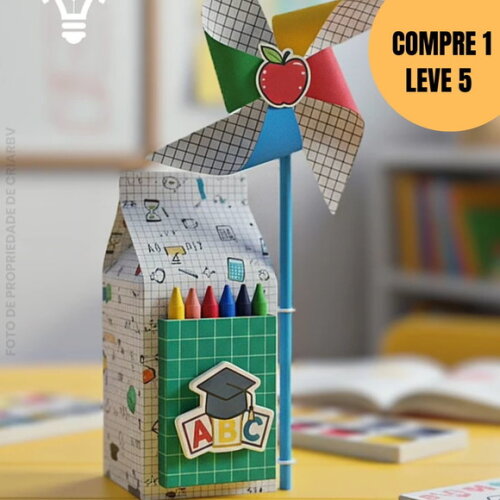 Arquivo de Corte Caixa Milk Catavento Formatura Abc -5513