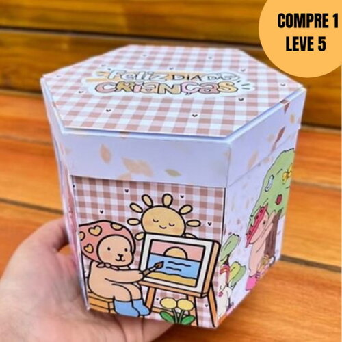 Arquivo de Corte Caixa Sextavada Bobbie Goods -5051