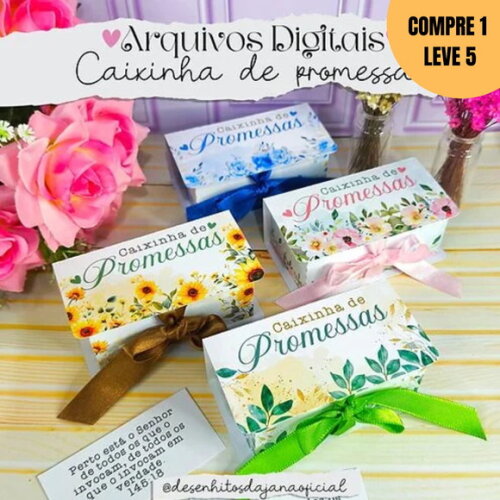 Arquivo de Corte Caixinha de Promessas -1455