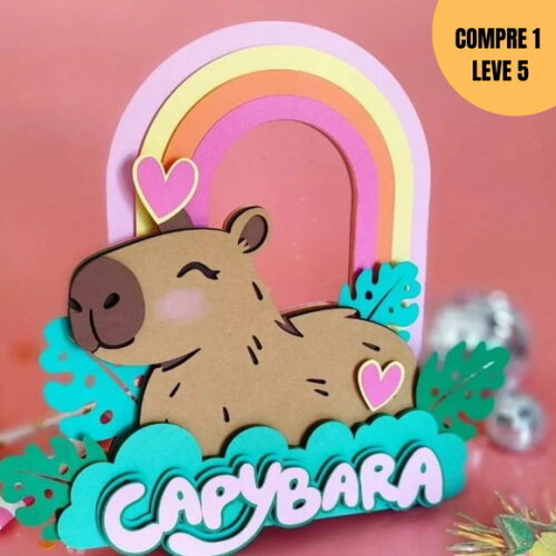 Arquivo de Corte Capivara Topo de Bolo -1893