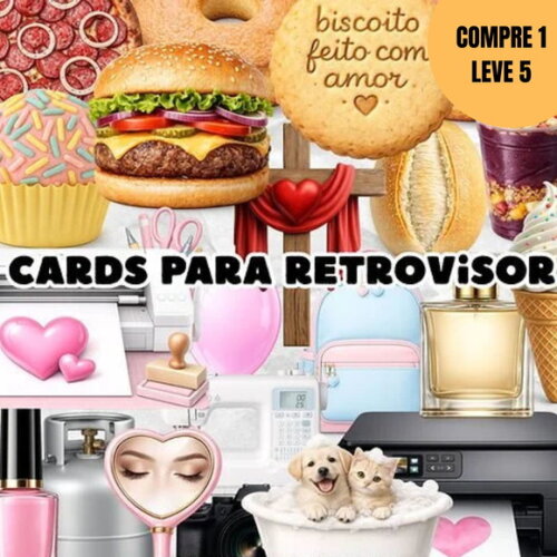 Arquivo de Corte Cards Retrovisor Diversos -6270