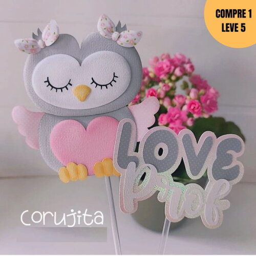 Arquivo de Corte Corujita Topo de Bolo -2653