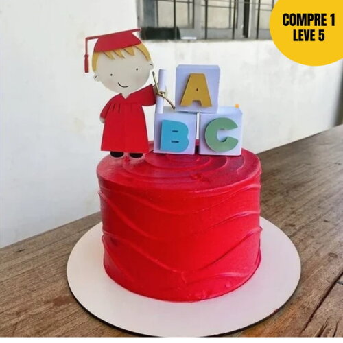 Arquivo de Corte Formatura Abc Topo de Bolo -77