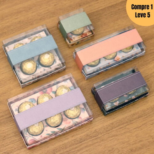 Arquivo de Corte Kit de Caixas para Bombons Acetato -1120