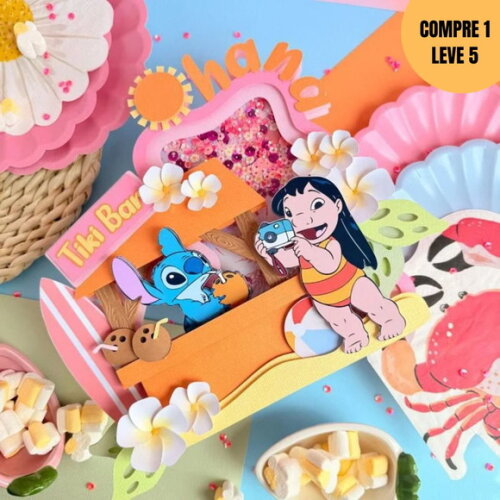 Arquivo de Corte Lilo e Stitch Topo de Bolo -4103