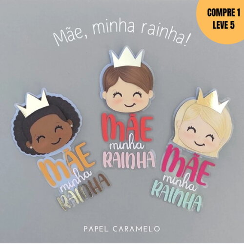 Arquivo de Corte Mãe Rainha Topo de Bolo -2936