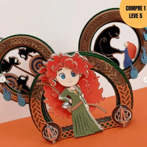 Arquivo de Corte Merida Princesa Topo de Bolo -3872
